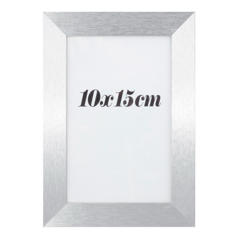 Portarretratos de madera plateado para bodas (2)