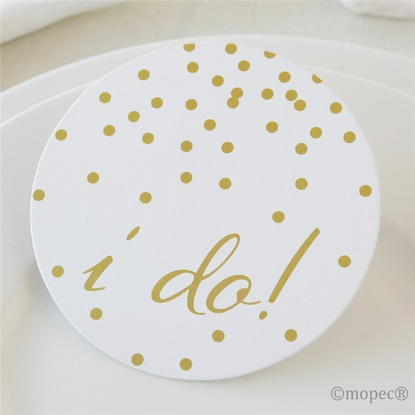 Posavasos "I do" set de 12