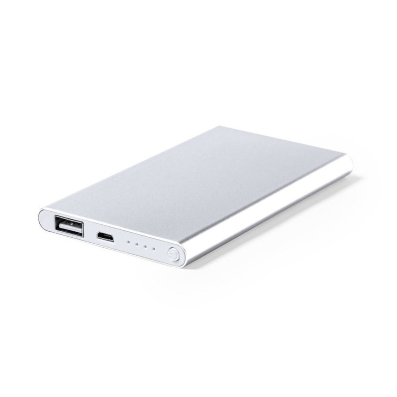 Power bank plano plata