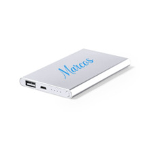 Power bank plano plata