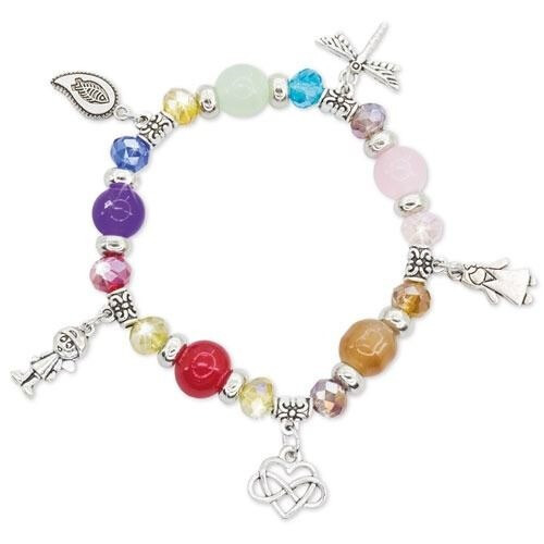 Pulsera con charms, regalo para adolescentes y navidad (4)