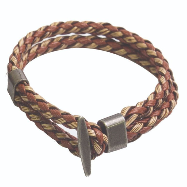 Pulsera en dos colores, regalo para hombre (2)