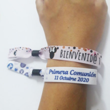 Pulseras personalizadas festival con cierre