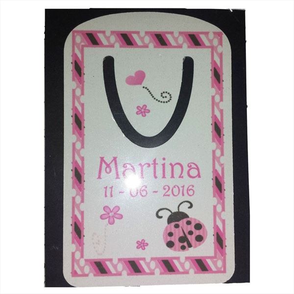 Punto de Libro Metálico para bautizo Personalizado, recuerdo. (1)