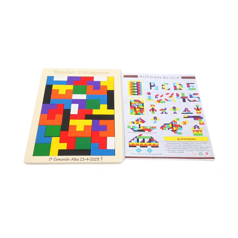 Puzle Tetris de madera
