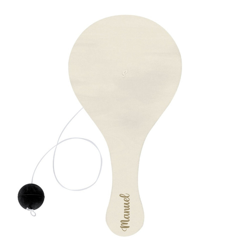 Pequeña raqueta infantil para colorear con ceras y pelota (1)