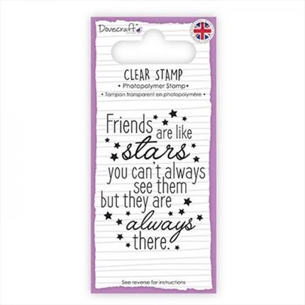 Sello con frase de amistad
