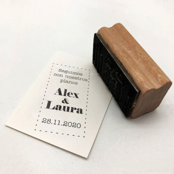 Sello de boda personalizado Cambio de Fecha