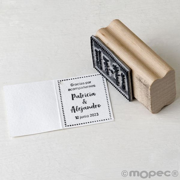 Sello para tarjetas Gracias por acompañarnos
