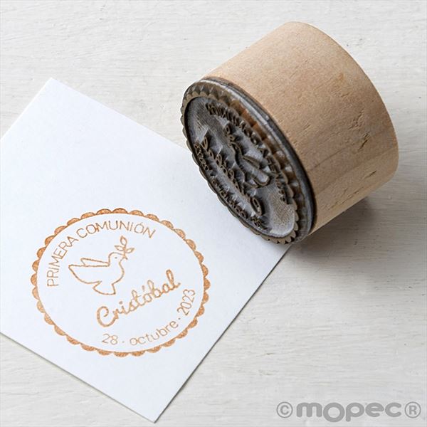 Sello personalizado con paloma