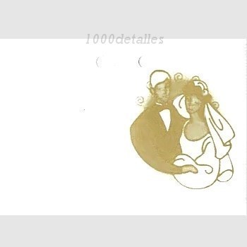 Set 16 tarjetas de pareja de novios