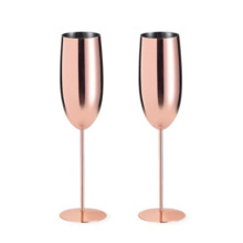 Set 2 copas champagne Oro Rosa