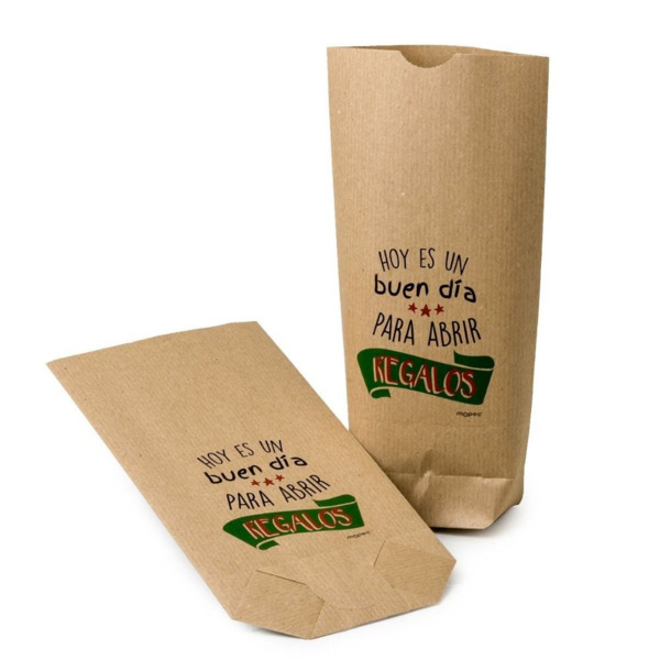 Set 25 Bolsas Kraft Hoy es un buen día