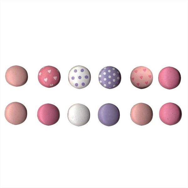 Set de 60 brads rosas y lilas pastel