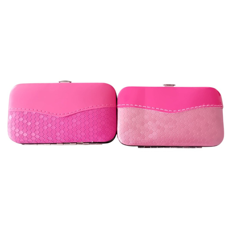 Set de manicura polipiel rosa, recuerdo de comunión y boda (4)