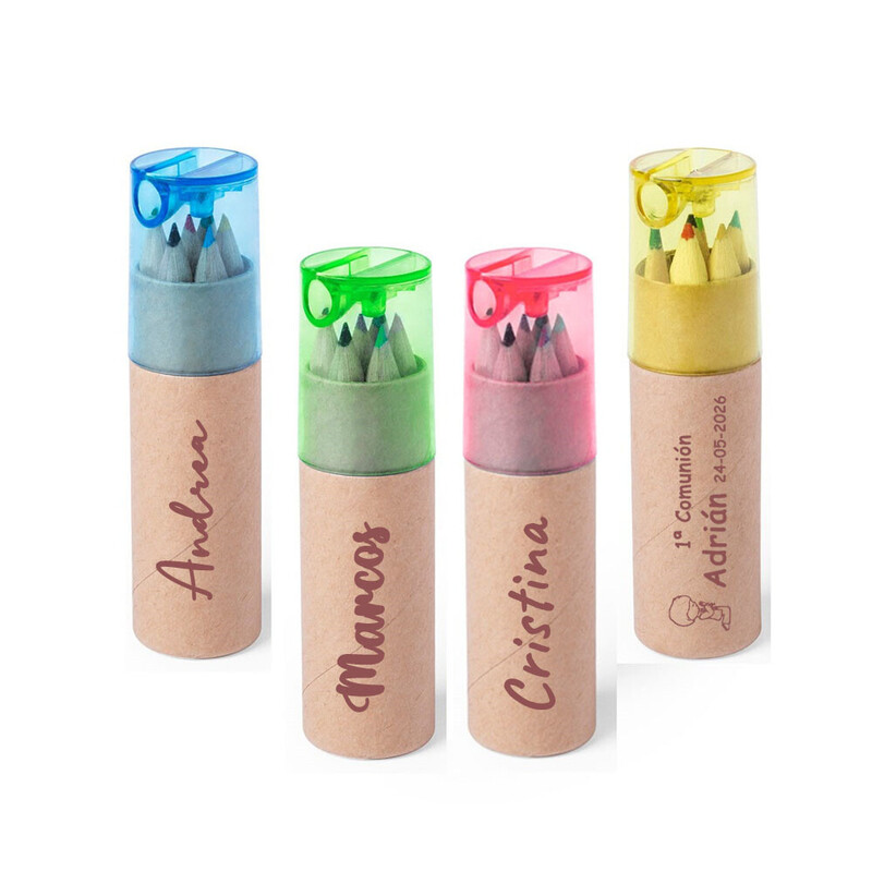 Set lápices de colores con sacapuntas