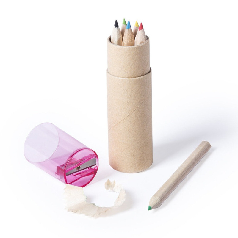 Set pinturas con sacapuntas (5)