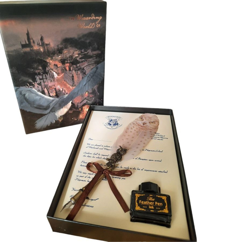Regalo set pluma con tinta en estuche Buho