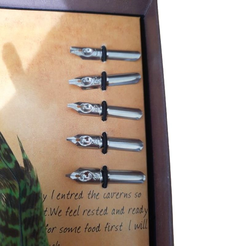 Set pluma con tinta en estuche (1)