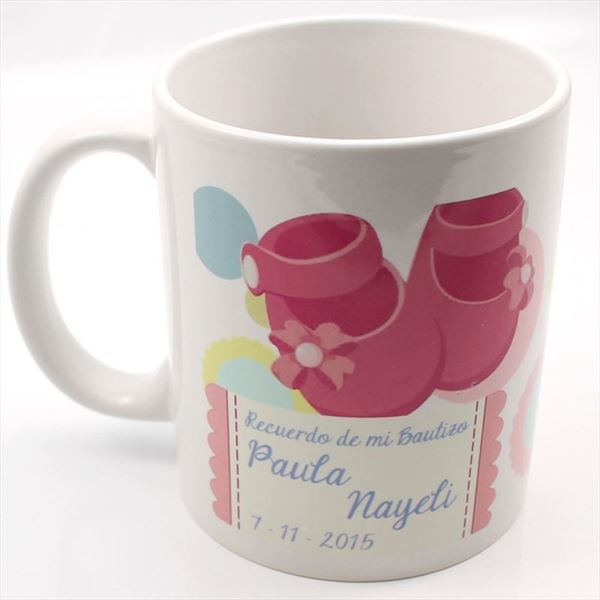 Taza con foto personalizada de bautizo (1)