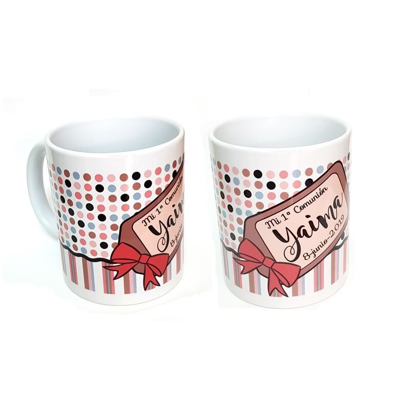 Taza con foto personalizada de comunión con fondos (6)