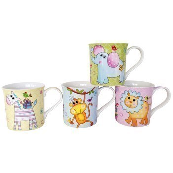 Taza de animales presentada en castillo