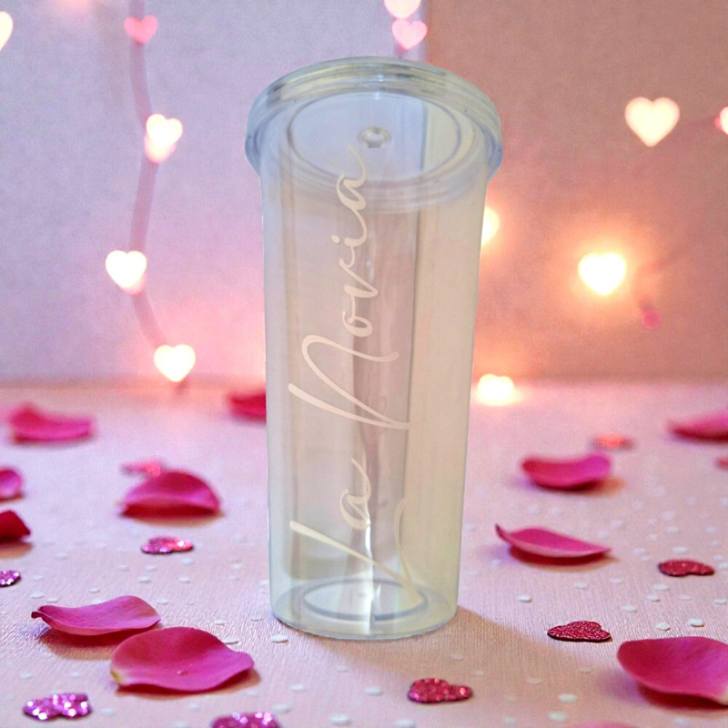 Vaso transparente con tapa y pajita personalizado (6)