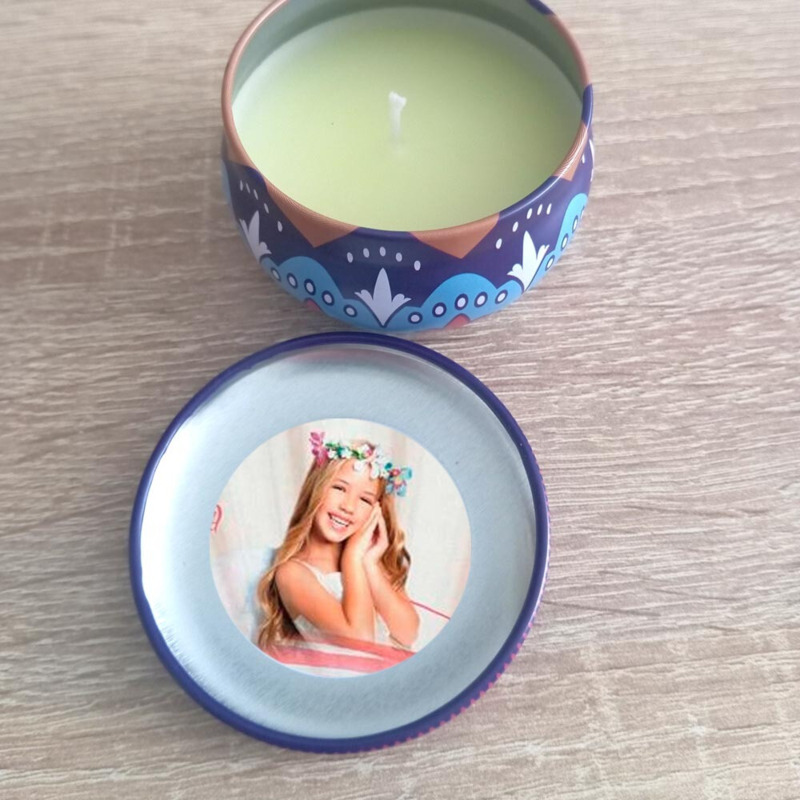 Vela aromática Oriente personalizable, para regalar a invitados (4)
