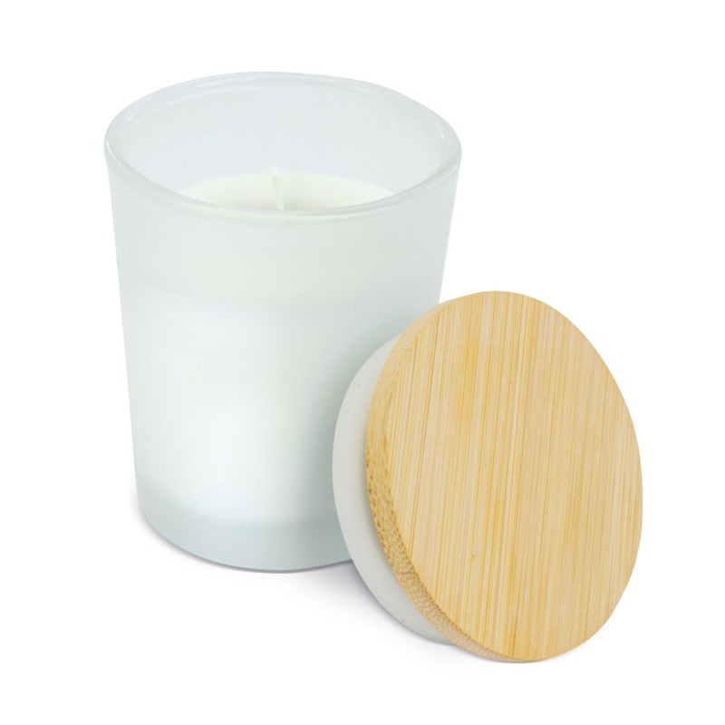 Vela Aromática de Vainilla con tapa de Bambú (3)