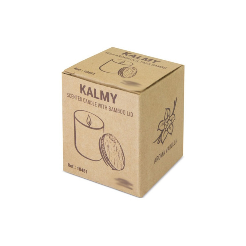 Vela Aromática de Vainilla con tapa de Bambú (4)