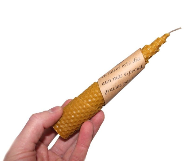 Vela de cera de abeja natural Española (1)