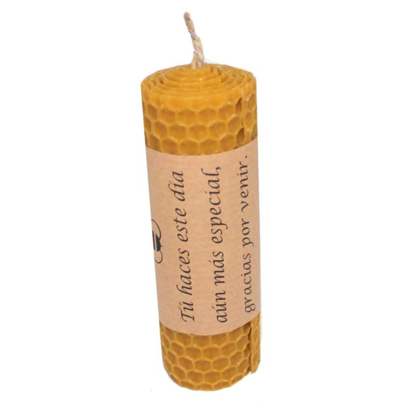Vela de cera de abeja natural Española (3)