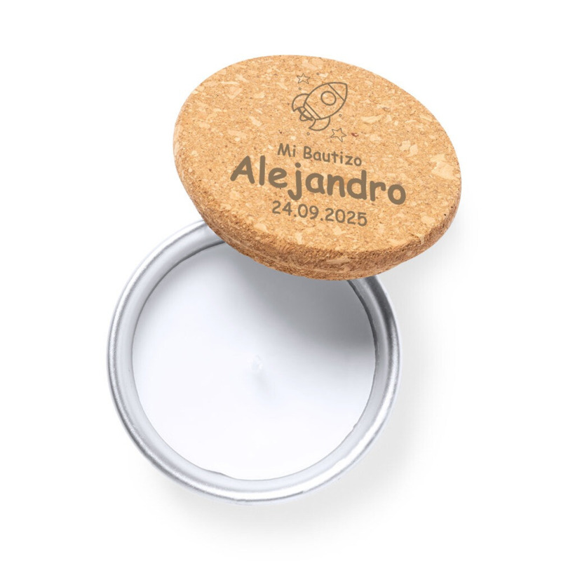 Vela ecológica de cera vegetal con aroma a vainilla (2)