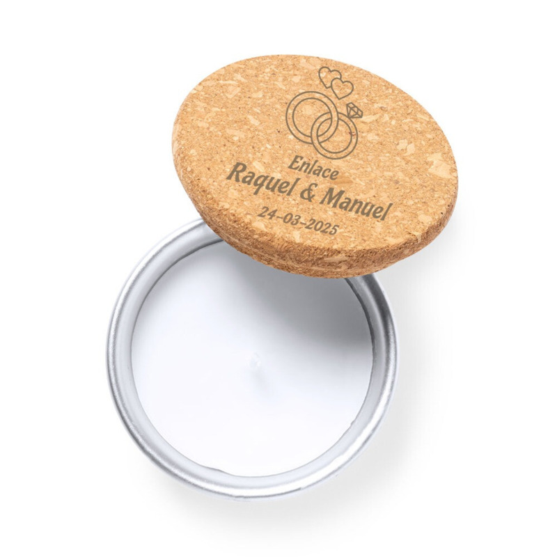 Vela ecológica de cera vegetal con aroma a vainilla (3)