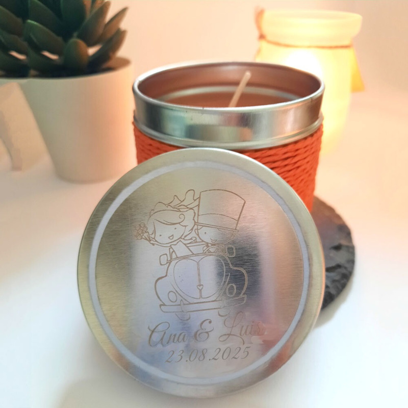 Vela fragancia de vainilla, café y naranja (2)