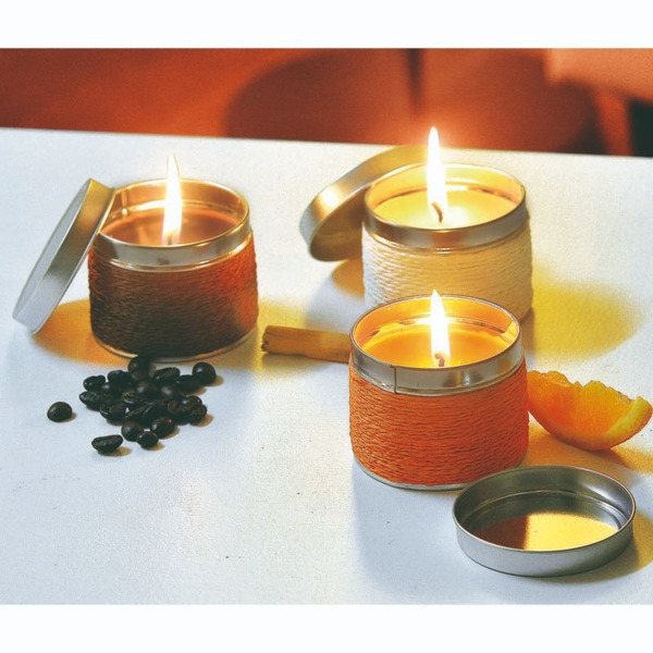 Vela fragancia de vainilla, café y naranja